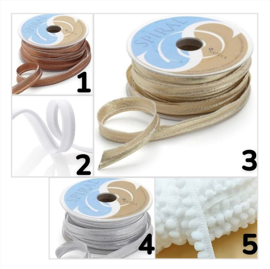Passepoil doré argenté blanc sac maternelle personnalisé prénom