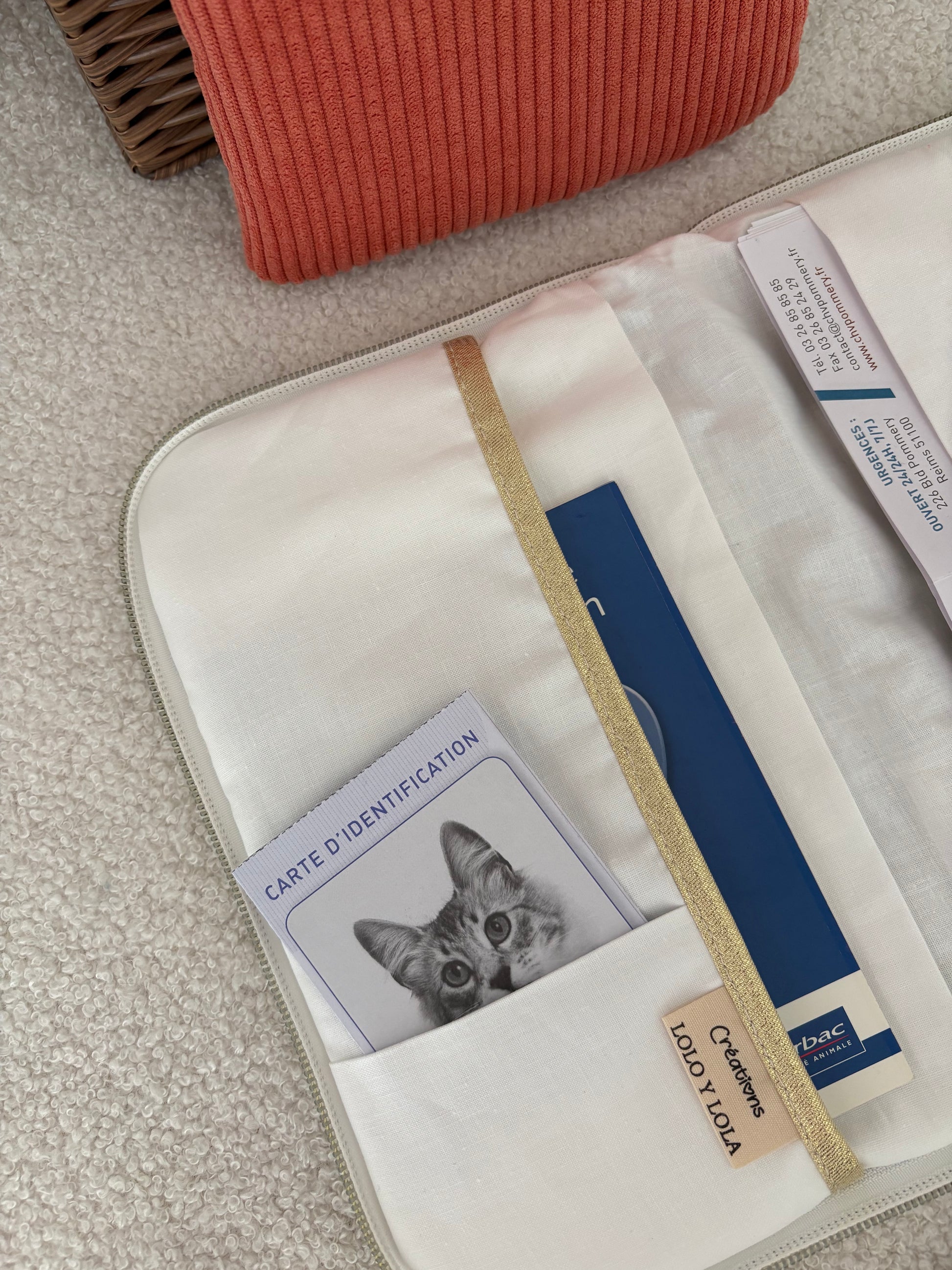 Protège carnet de santé animaux / Protège carnet de vaccination chat chien 