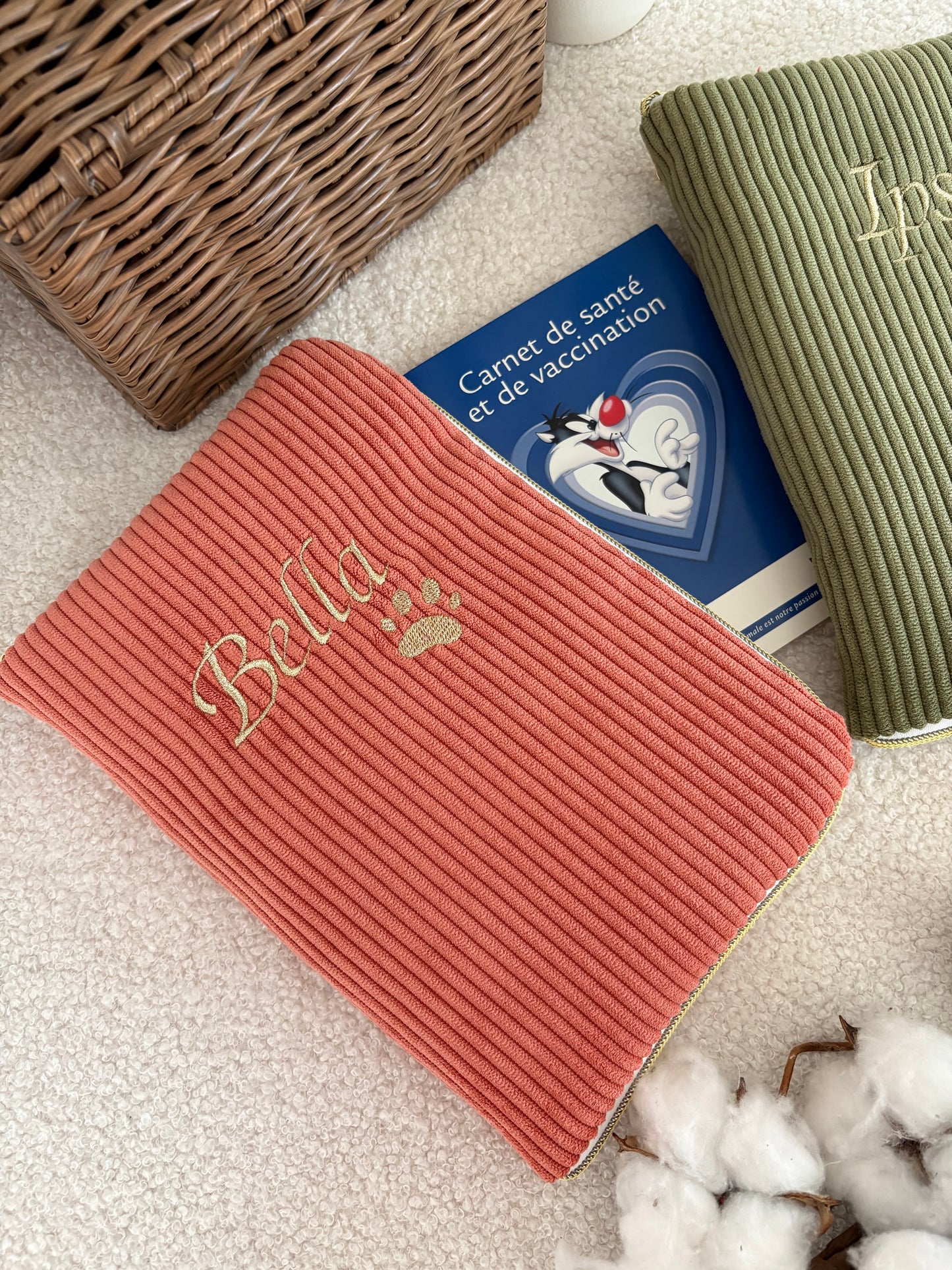 Protège carnet de santé animaux / Protège carnet de vaccination chat chien 