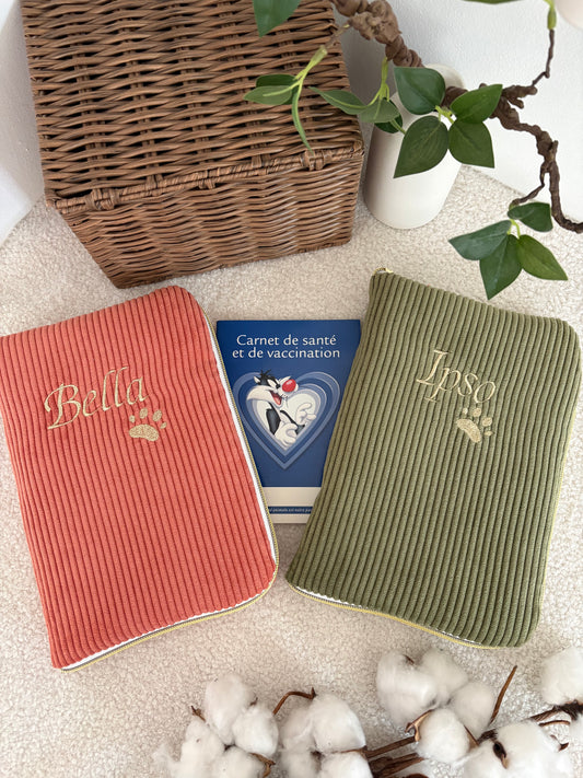 Protège carnet de santé / vaccination chat et chien