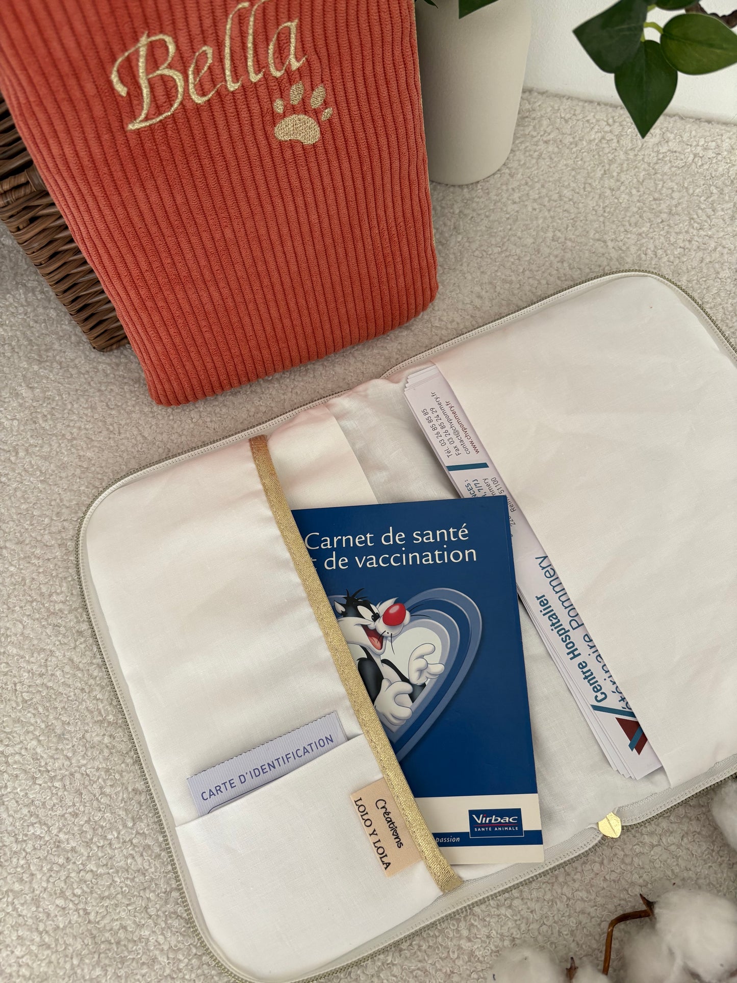 Protège carnet de santé animaux / Protège carnet de vaccination chat chien 