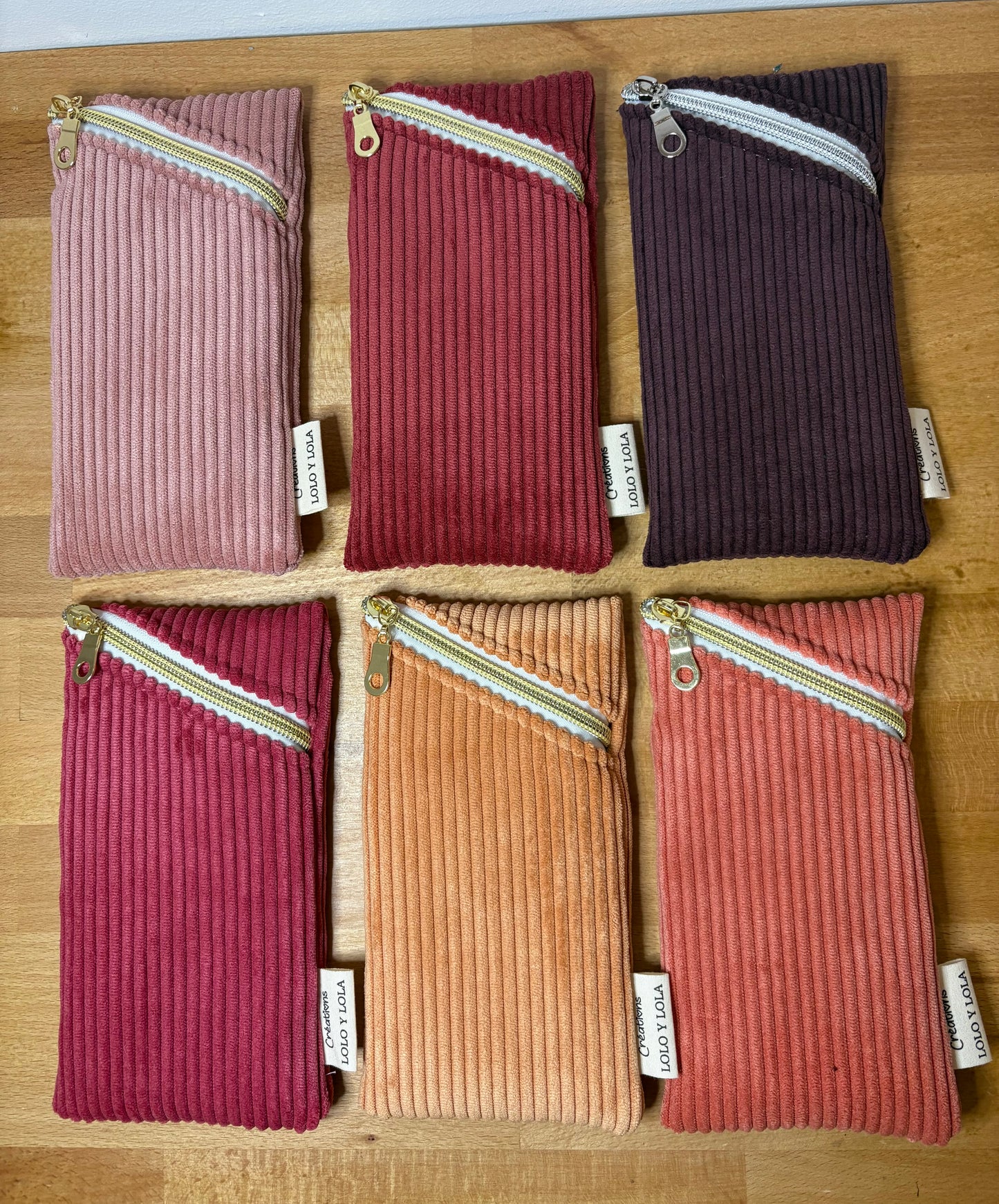 Étui lunettes de vue ou de soleil personnalisé prénom broderie velours côtelé marron camel chocolat bleu ciel vert olive bleu marine